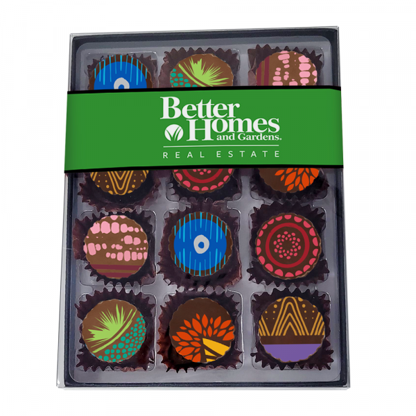 Hand-Painted Artisan Truffles — 12-piece presentation