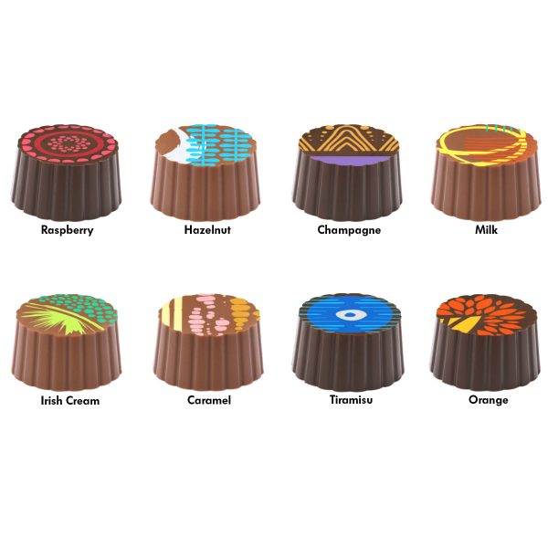Hand-Painted Artisan Truffles — assorted painted truffles
