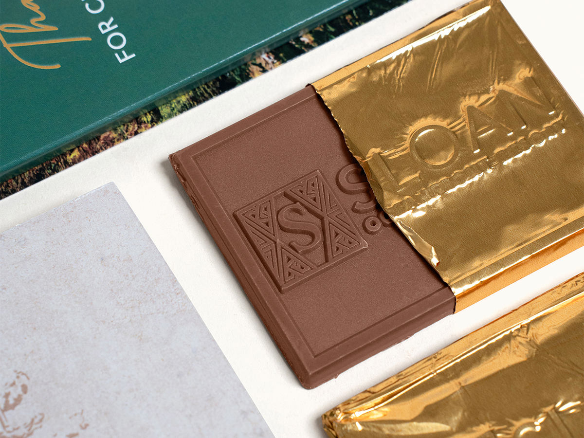 Custom engraved chocolate bar